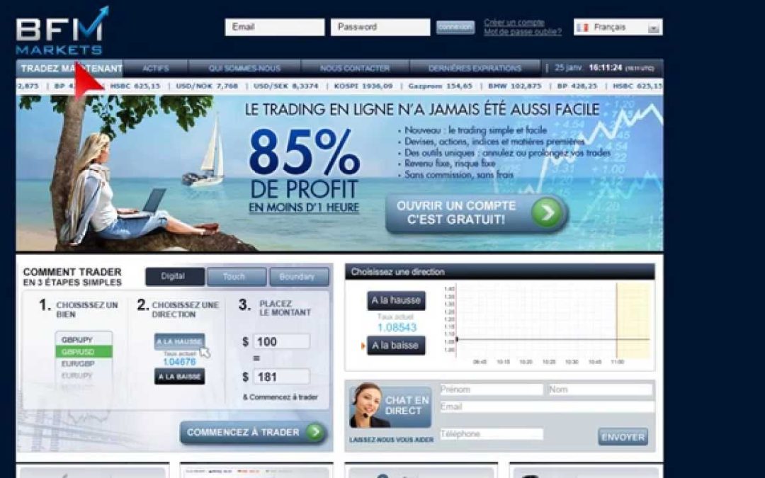 Avis utilisateur – BFM Markets – mise en garde