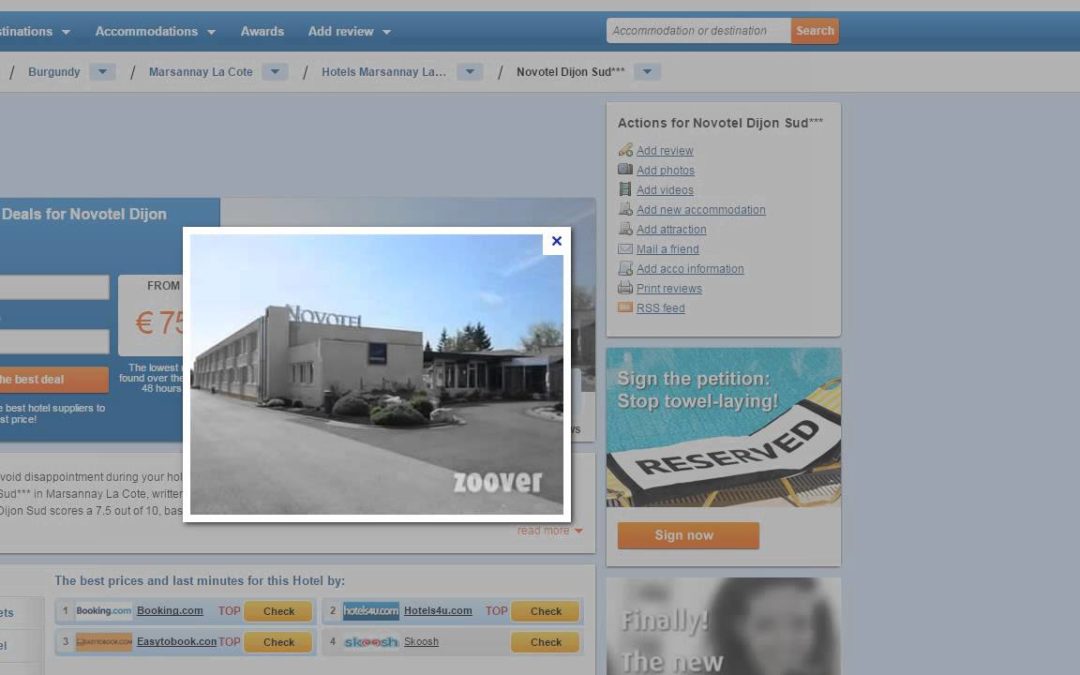 Avis client – Accor Hotel Novotel Dijon sud du grand n’importe quoi !