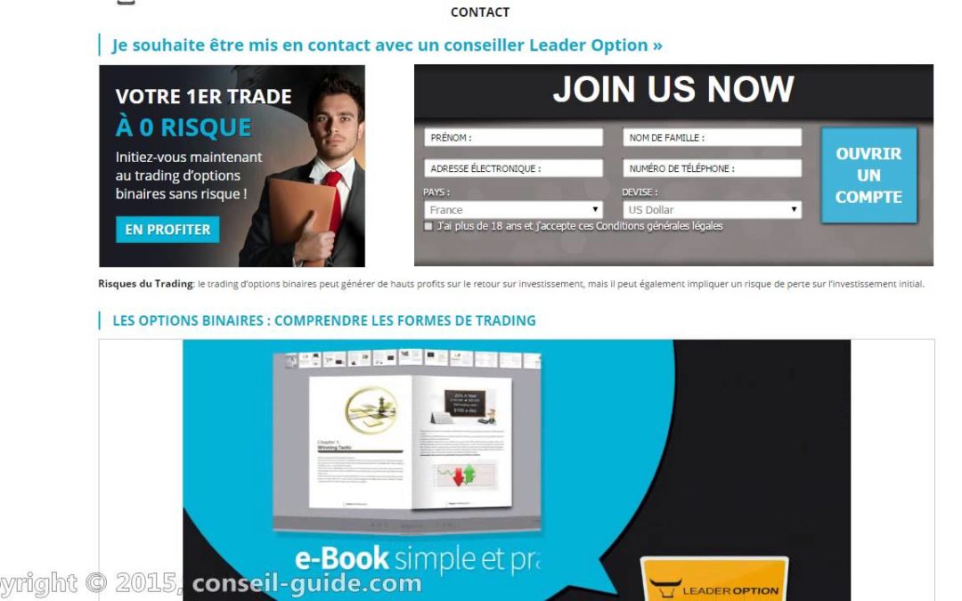 Avis utilisateur – LeaderOption