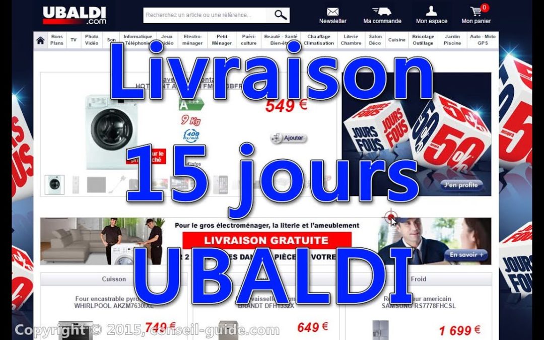 Avis utilisateur – Ubaldi livraison trop longue.