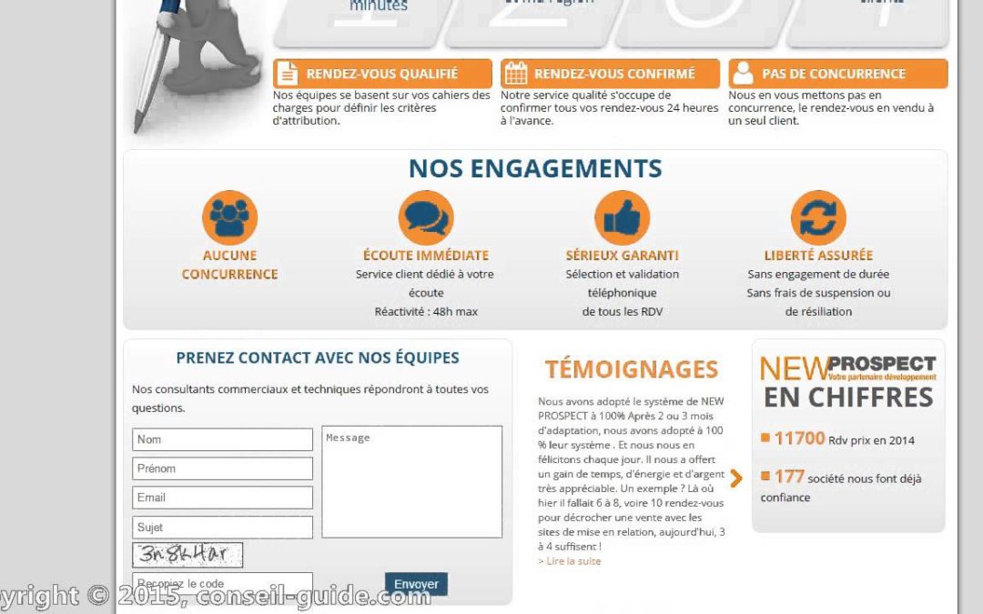 Avis utilisateur – new prospect est une arnaque