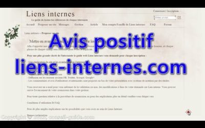 Avis utilisateur – Indexation gratuite site internet – liens-internes.com