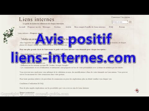 Avis utilisateur – Indexation gratuite site internet – liens-internes.com
