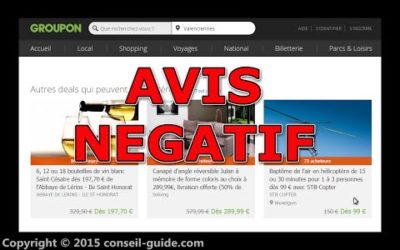 Avis utilisateur – Site Groupon rien à voir sur les prix !
