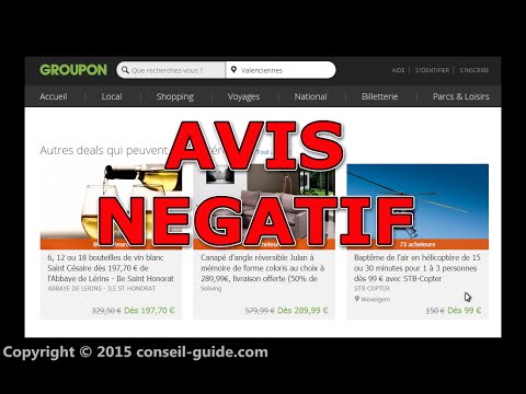 Avis utilisateur – Site Groupon rien à voir sur les prix !