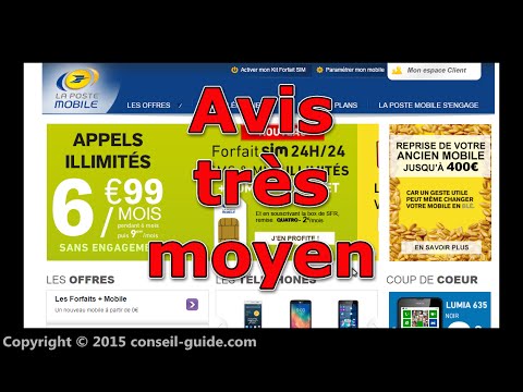 Avis utilisateur – la poste mobile