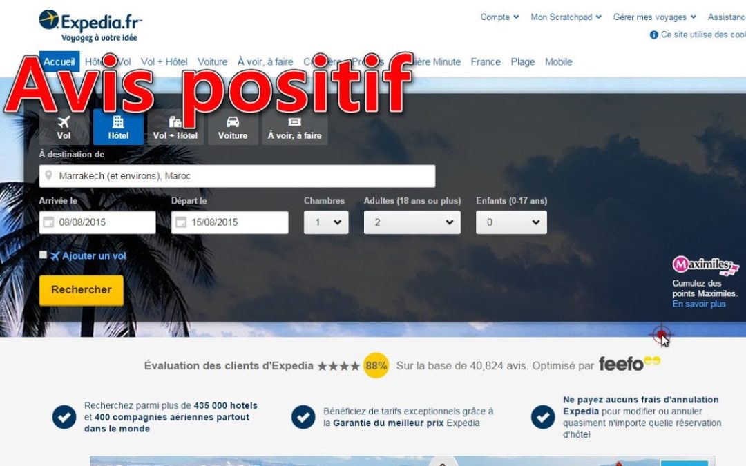 Avis utilisateur – Expedia