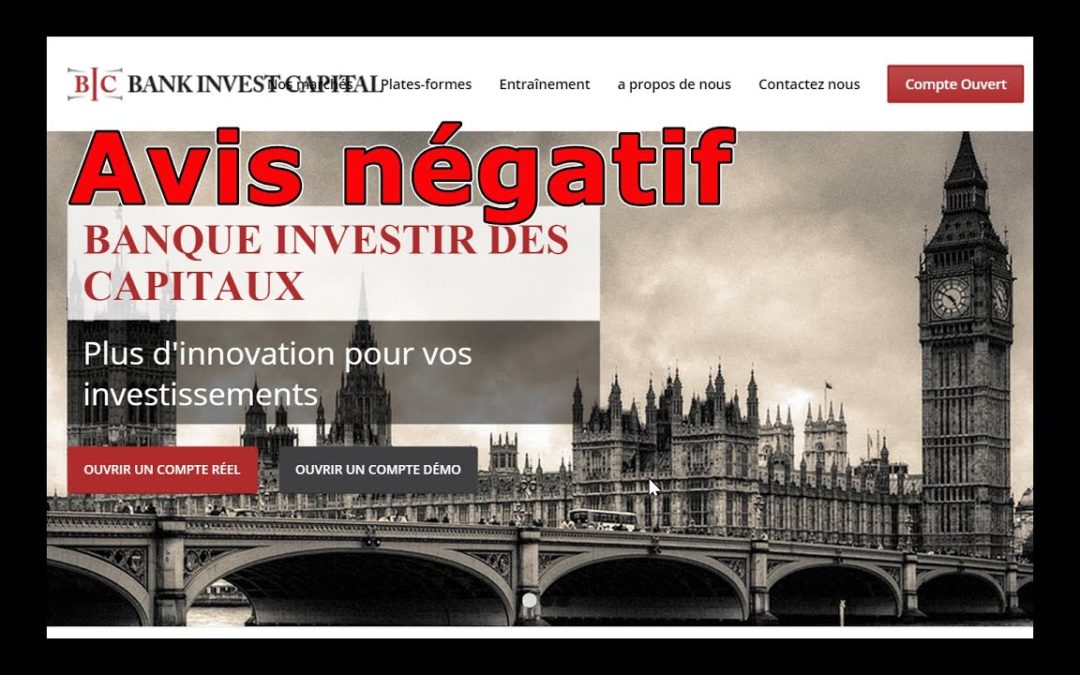 Avis négatif Bank Invest Capital