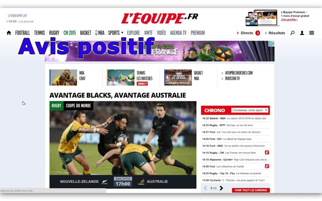 Avis utilisateur équipe.fr