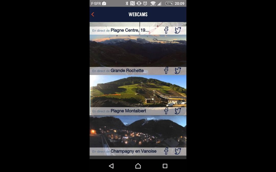 Application live 360 – station de ski