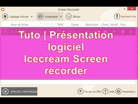 Tuto | Présentation logiciel Ice screen recorder – capture écran