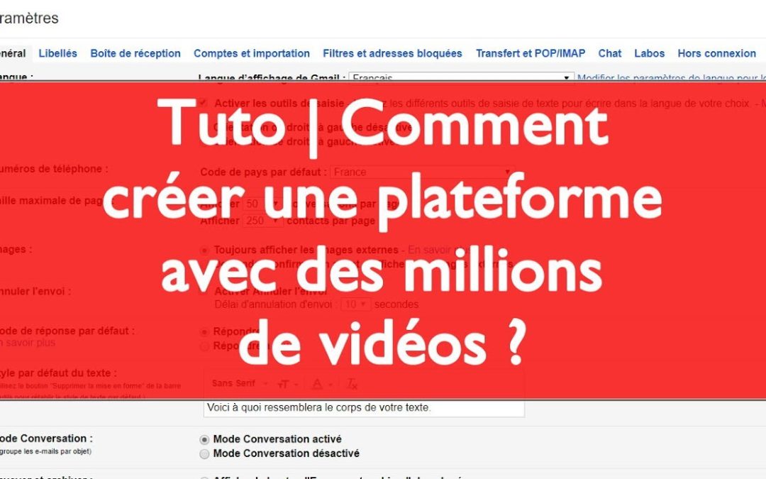 Comment créer une plateforme avec des millions de vidéos GRATUITEMENT ?