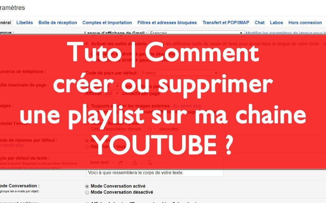 Tuto | Comment créer ou supprimer une playlist sur ma chaine youtube