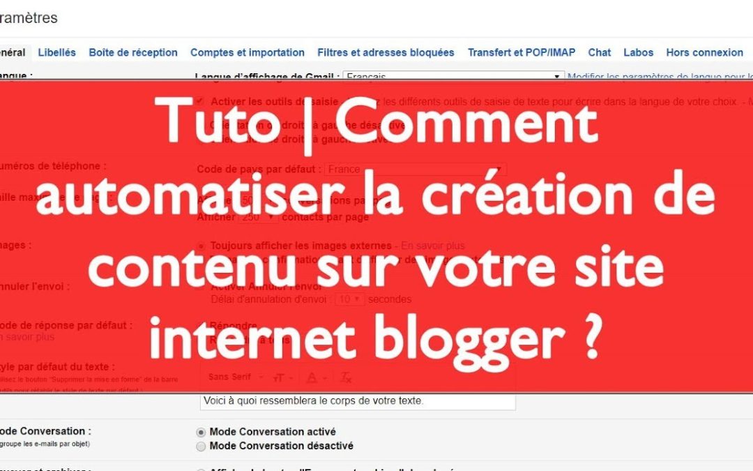 Tuto | Comment automatiser la création de contenu sur votre site internet ?