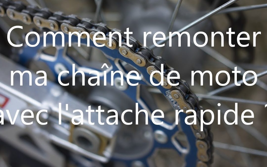 Tuto | Attache rapide chaine de moto – comment faire ?