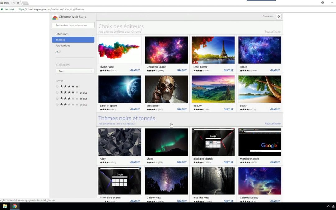 Chrome | Comment installer un thème sous Chrome ?