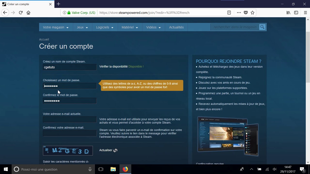 comment migrer son compte steam sur une autre adresse mail