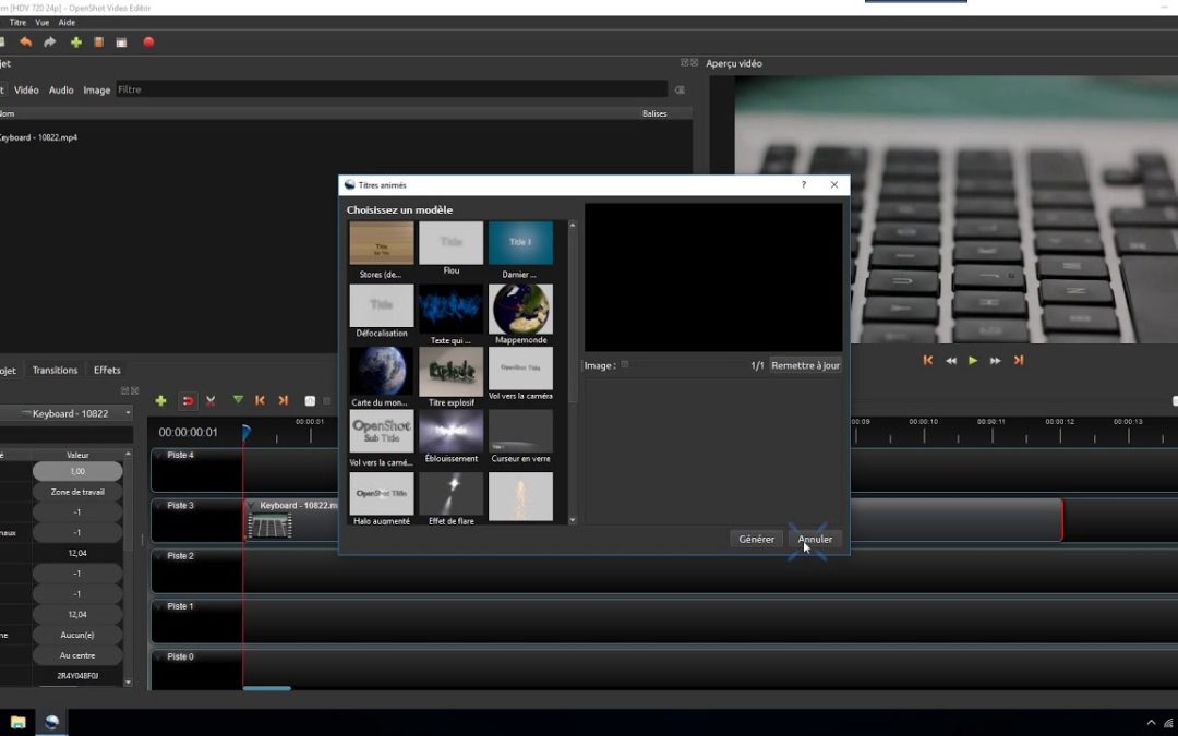 Openshot | Ajouter un titre DANS une vidéo
