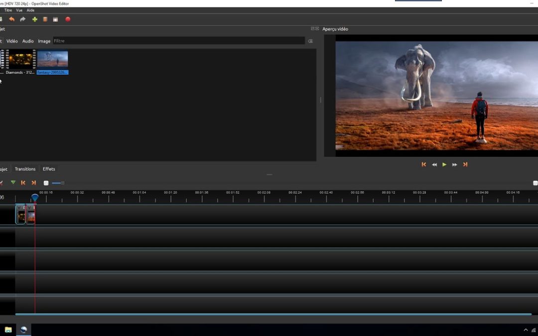 OpenShot | Monter une vidéo avec vidéo et photo