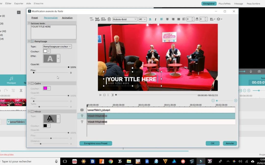 Filmora | Comment insérer un texte sur toute ma vidéo ?