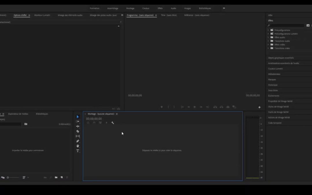 Comment importer une vidéo sur premiere pro ?