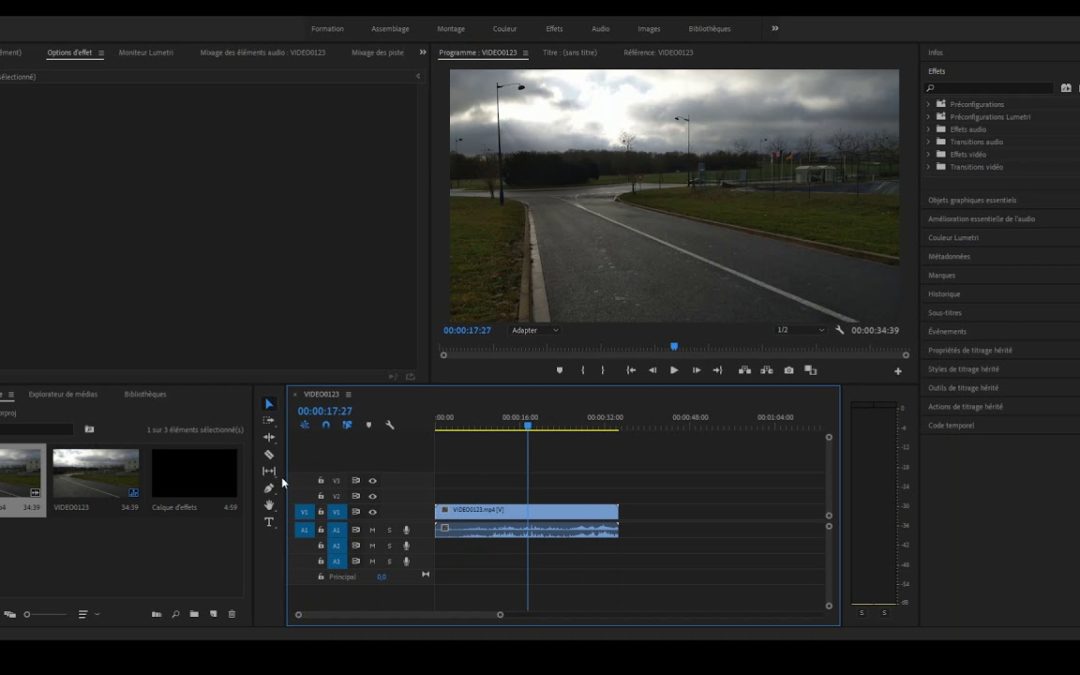 Comment couper ou fractionner une vidéo avec premiere pro ?