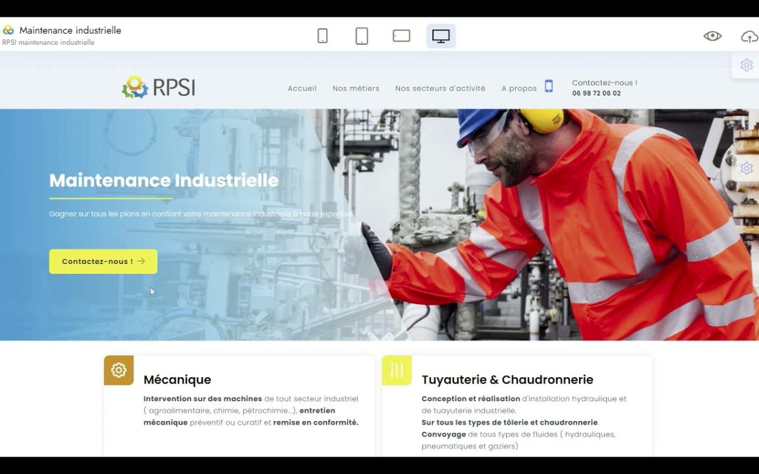 Mobirise | Présentation en français.