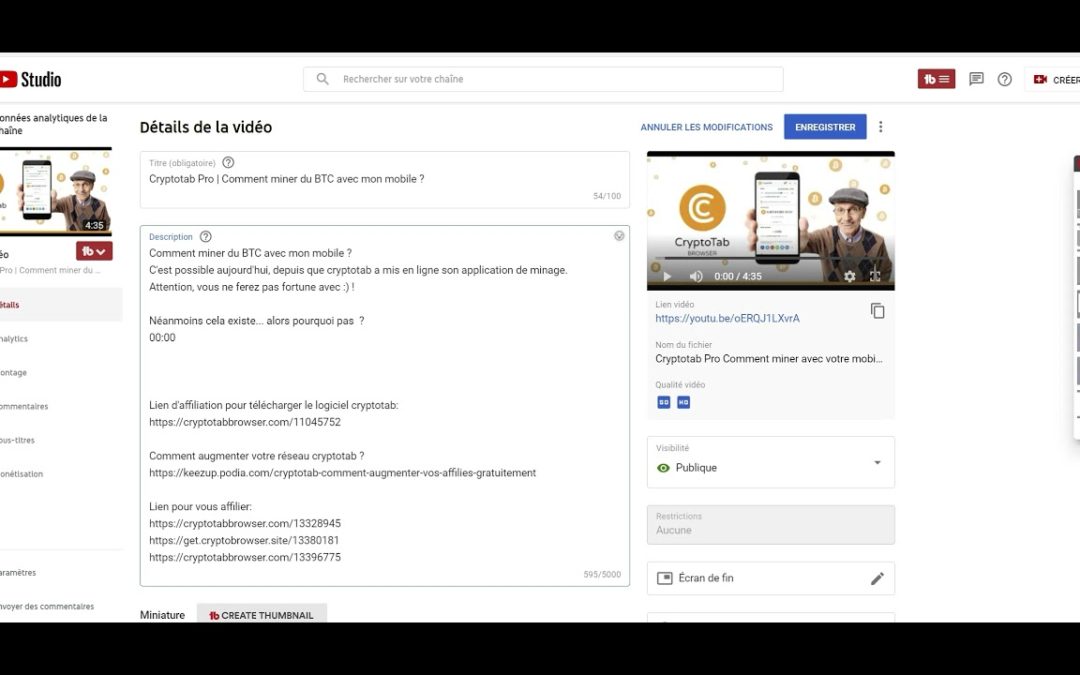 Youtube | Comment créer des chapitres dans une vidéo youtube ?