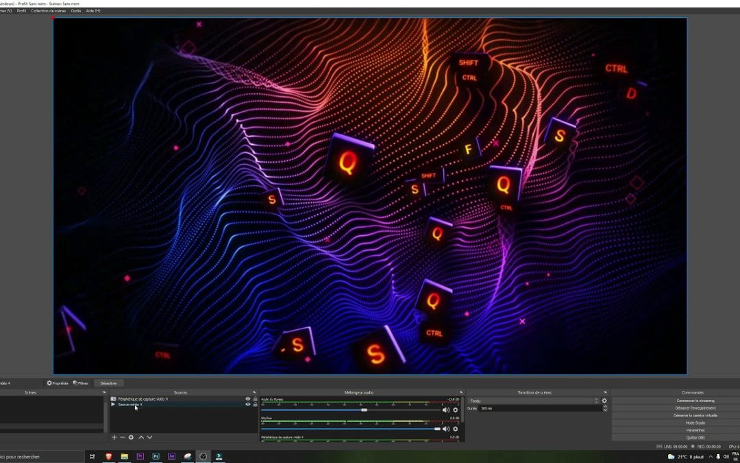 OBS Studio | Comment mettre une vidéo en fond sur mes Lives ? – FR