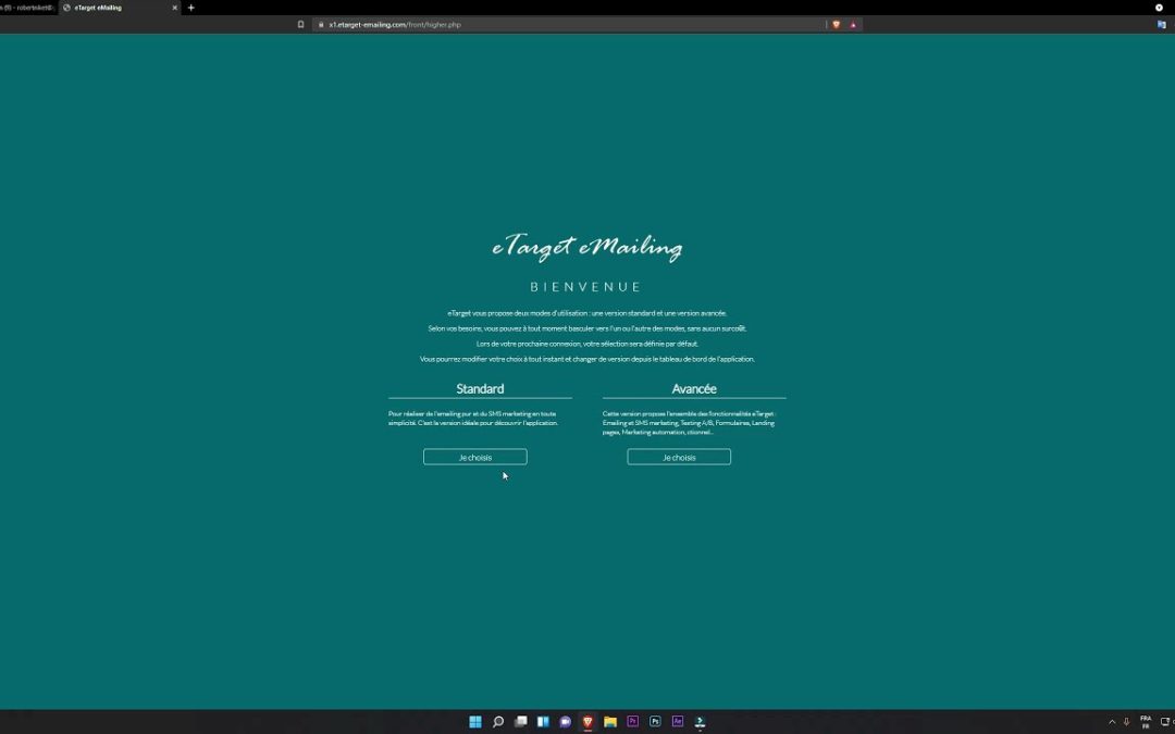 eTarget eMailing | Comment ouvrir un compte gratuit ? #1