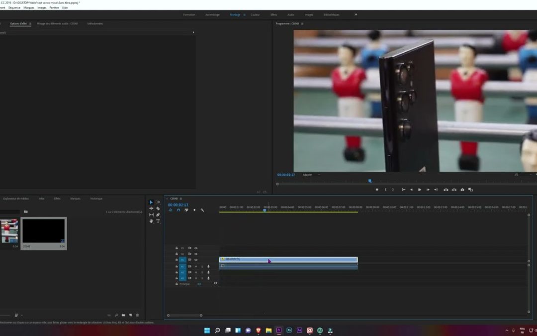 Comment faire une transition fondue avec premiere pro ?