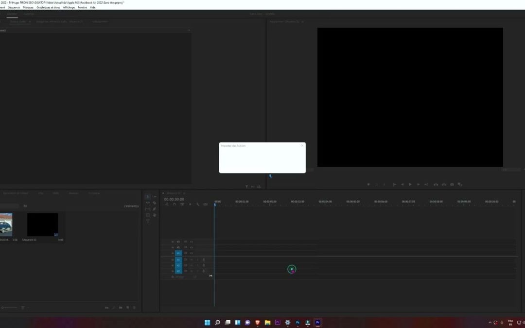 Comment importer une image sur premiere pro ?