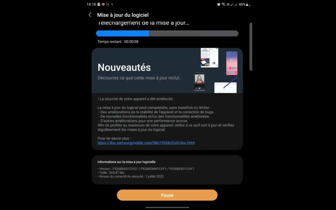Comment mettre la dernière Mise à jours sur un Samsung Galaxy ?