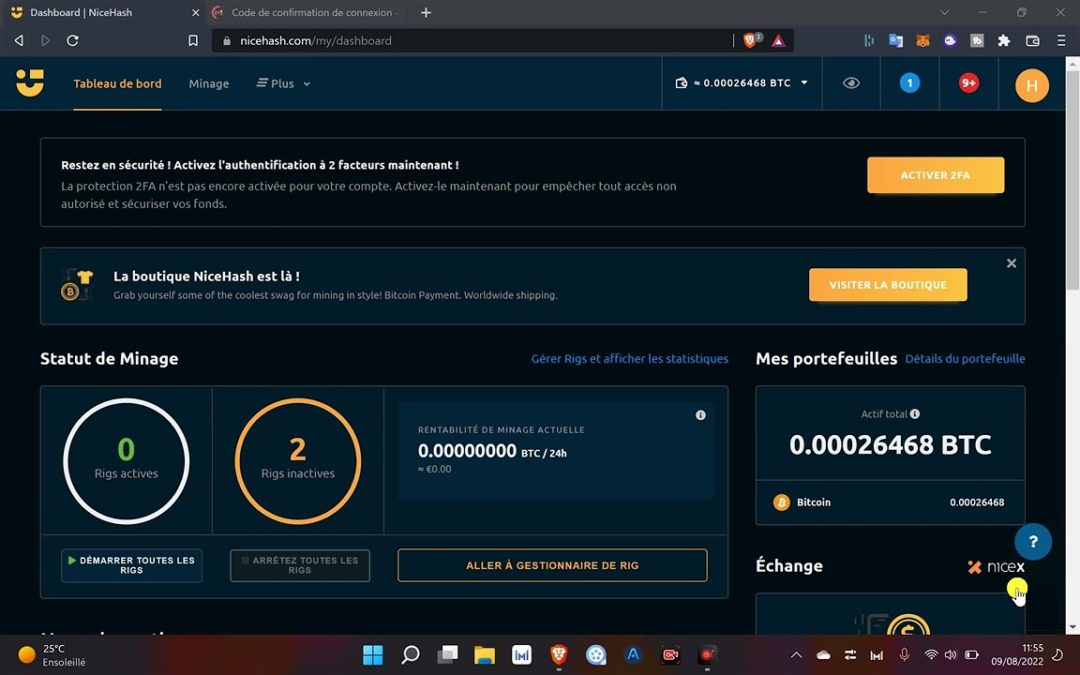 Comment miner du bitcoin avec votre ordinateur gratuitement ? Mining BTC facile – Nicehash