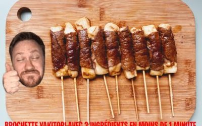 TUTO – Recette brochette Yakitori 3 ingrédients en 1 minute !!!