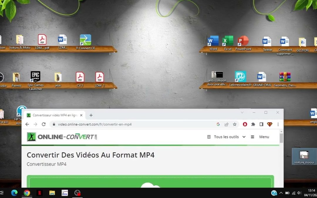 COMMENT CONVERTIR UN FICHIER VIDEO EN MP4 ?
