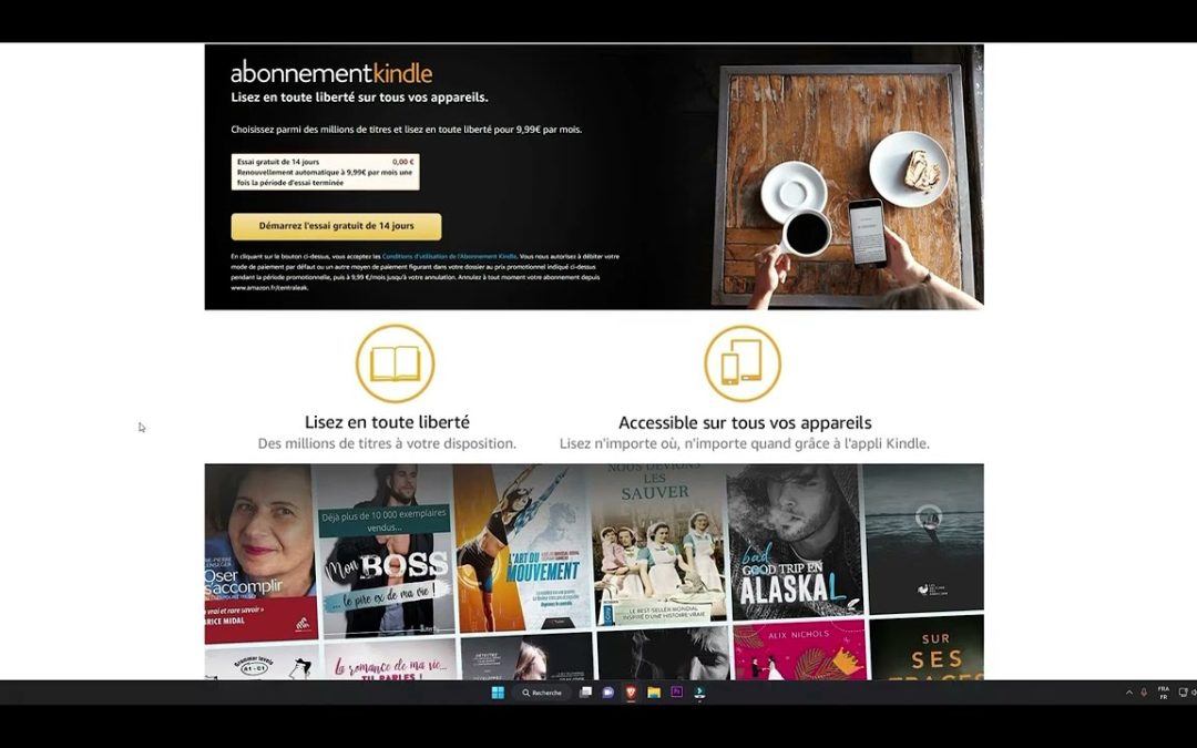 Comment s’inscrire à Kindle GRATUITEMENT ?
