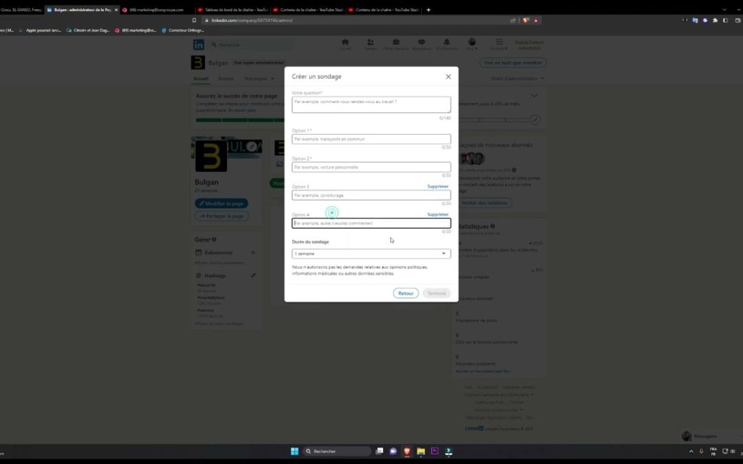 Comment créer un sondage sur LinkedIn ?