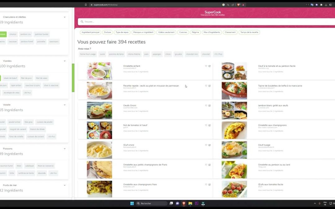 Créer des recettes de cuisine avec les ingrédients de son frigo ? – Cuisine rapide