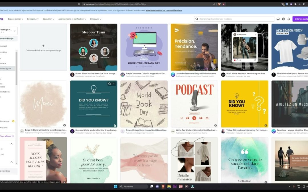 Comment créer une publication pour Instagram ? | Canva