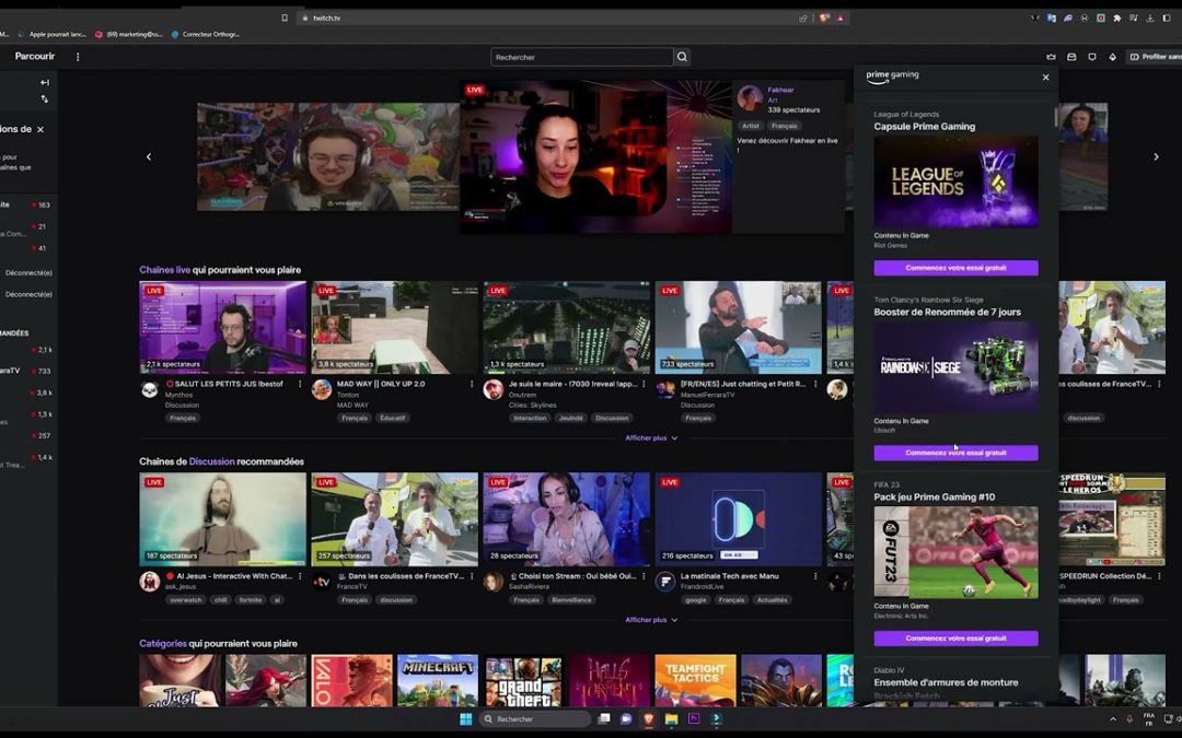 Comment lier son compte Amazon Prime à Twitch ?