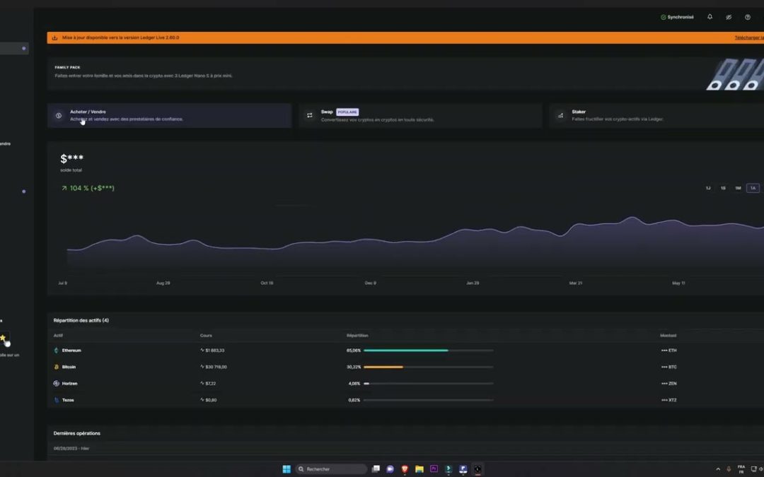 Ledger Live PC – Présentation de l’application