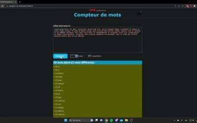 Comment compter les mots de son texte ?