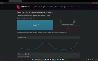 Comment tester sa vitesse de clic ?