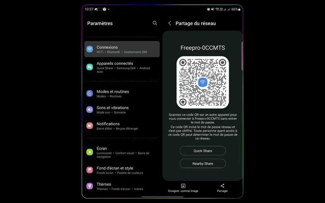 Samsung | Générer un QR Code WIFI pour tout le monde !