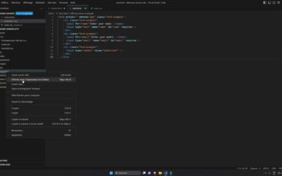 Comment visualiser & modifier un code HTML avec Visual Studio code ?