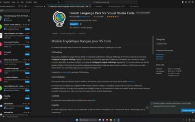 Comment mettre en Français Visual Studio code ?