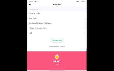 Comment supprimer un compte Fruitz ?
