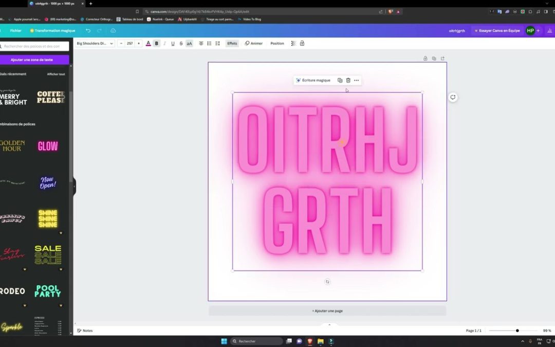 Comment insérer et modifier un texte sur Canva ?