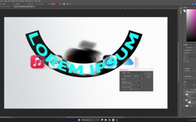 Comment courber un texte sur Photoshop ?